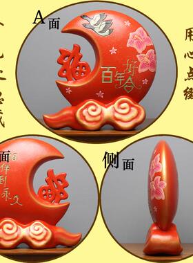 新中式陶瓷摆件客厅玄关酒柜博古架电视柜家居新婚礼物工艺装饰品