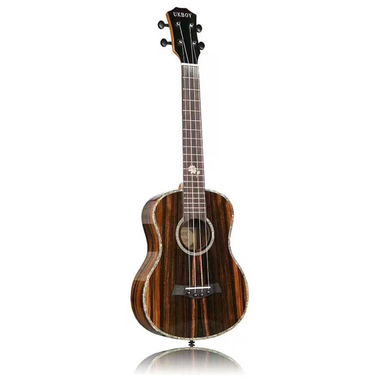 高端新款上市26寸全玫瑰木尤克里里亮光可装电箱ukulele