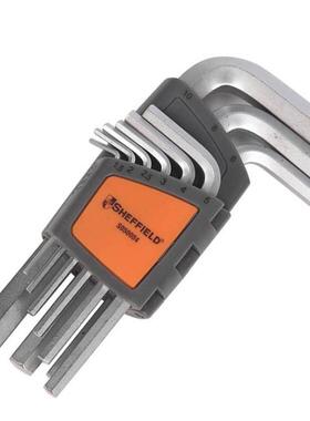 钢盾9件套公制标准长内六角扳手S050004钢盾9件内六角扳手