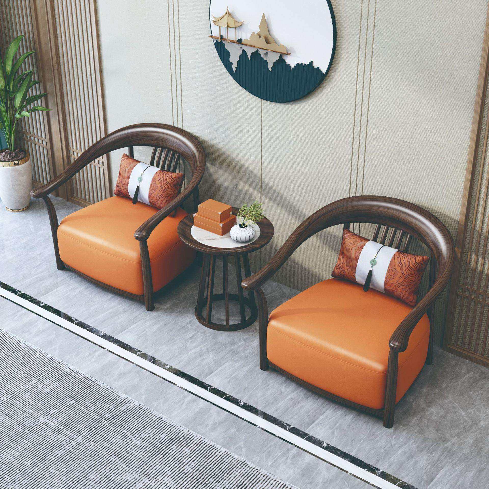 新中式乌金木太师椅休闲椅大客厅国潮全实木沙发椅圈椅三件套舒适,3C数码配件,USB灯,淘宝优惠券,粉丝福利购,淘宝优惠卷