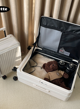 CETTE免托运可登机前置开口女孩侧开盖加厚耐用行李箱20寸大容量