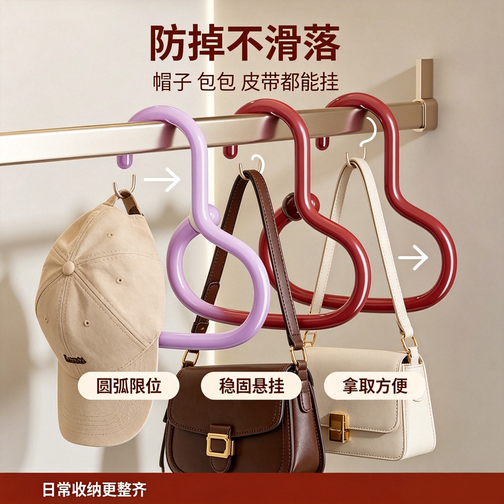 多巴胺多功能衣柜收纳挂钩