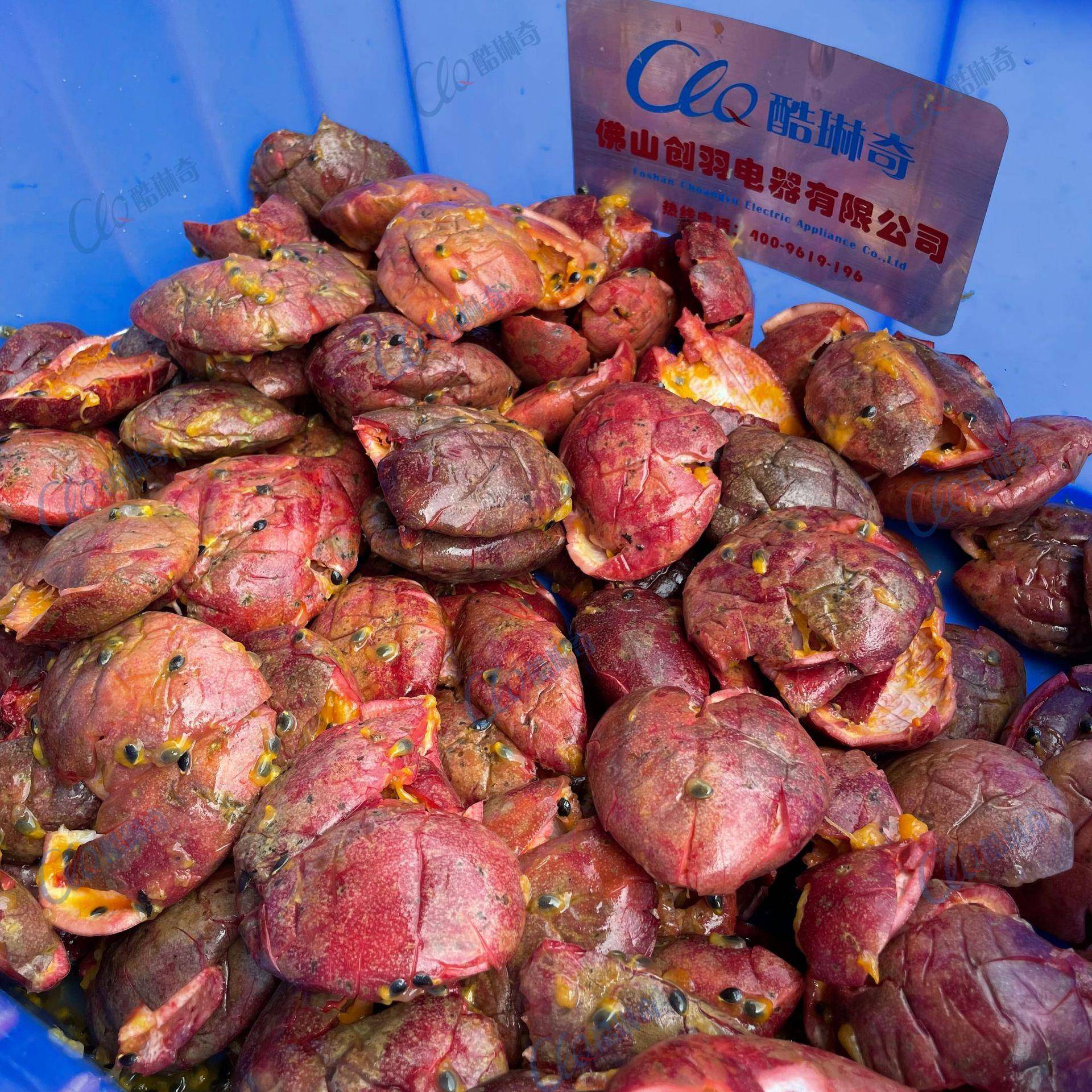 l黄金鸡蛋果榨汁机 挤压式挖肉机加工百香果原浆汁机产线设计方案