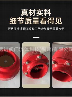 GUO厂家直销大体消静式H81X沟槽消声止回阀卡箍音连接沟槽式声止