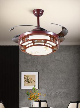 新风中式客厅灯吸顶灯led方形大长厅灯中国木仿古实卧室灯具34752