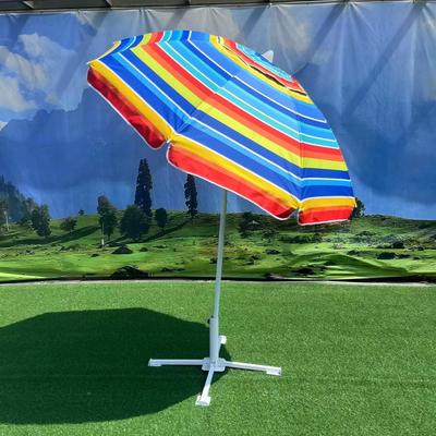 厂家直销2米/40寸 沙A1-19滩伞/太阳伞涤纶涂地银带转向//带手转