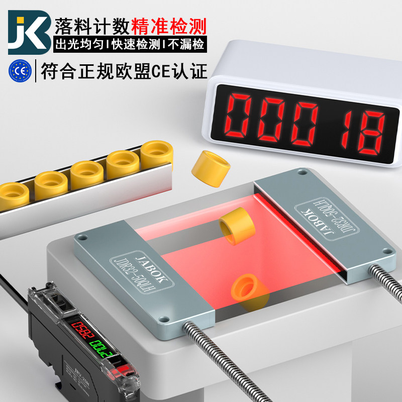 定制对射矩阵光纤传感器落料高速精准计数光栅光幕感应器光电开关 - 实物图