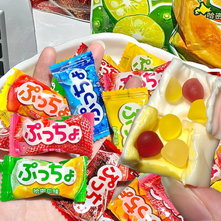 崽子糖uha悠哈普超果汁软糖夹心水果味糖果什锦软糖酸甜日式果糖
