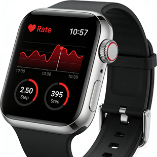 oloey智能手表男女5G心率监测防水运动表全兼容Wi Fi连接