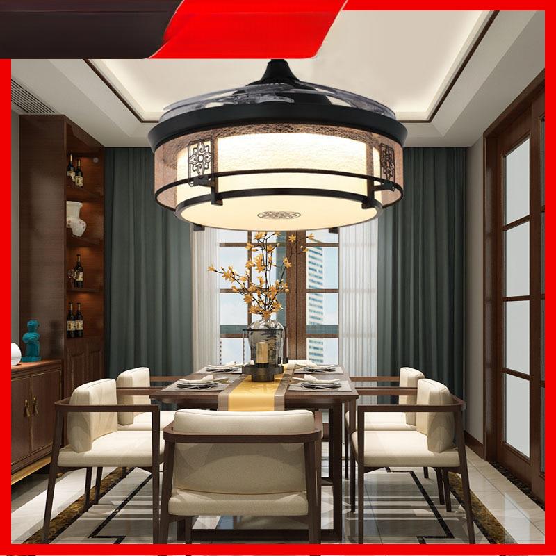 盛荣家用卧室风邦灯吊灯401带灯吊扇客厅一体扇扇电风扇吊灯隐形