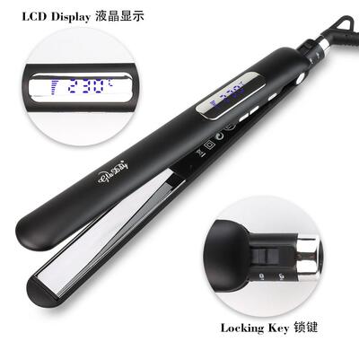 外贸9906窄版板直夹键收納直器两用拉发锁直板直发造型男跨境直卷