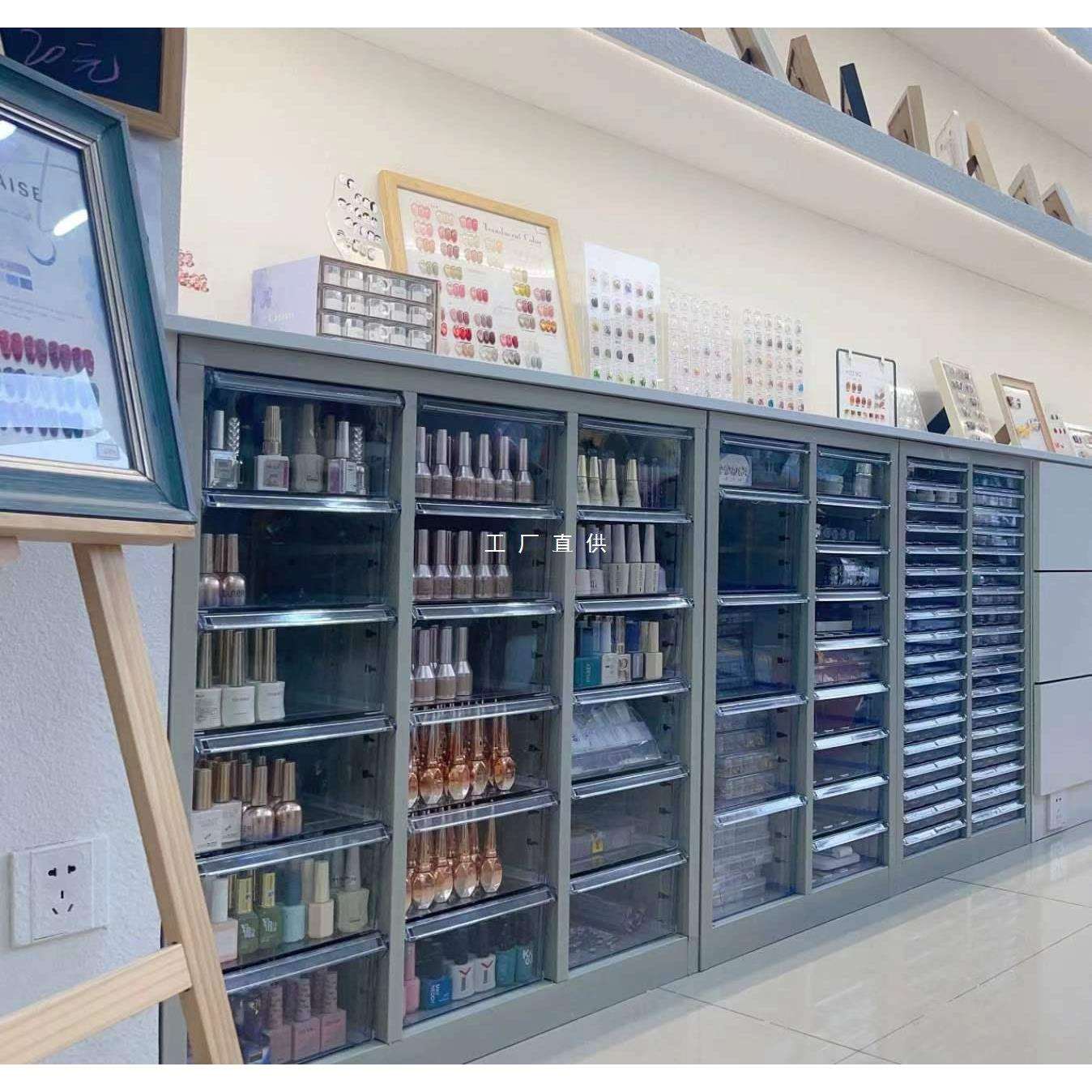 A4钢文件柜抽屉焙式美甲店烘模具收纳柜制资务料JM-30120柜财票据