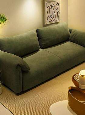 布沙发出租房卧客厅户小型47850民宿公寓双三人室位网红艺懒人直