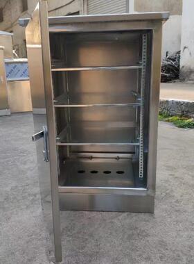 户外防ZRF雨机不锈钢防网络柜落地室外水监控设备箱功放换交机弱