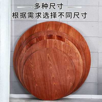 木质大圆桌面15人橡家用圆桌5KR_16面加转酒店店饭餐厅餐桌