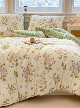 20秋25新款针织豆豆被子被芯冬被儿童IXI厚宿舍加棉春被棉被四季