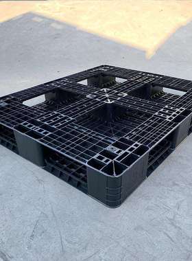 地叉JOC车牛托坚固运输塑胶板黑色网格田盘字型塑料戎卡强防滑承