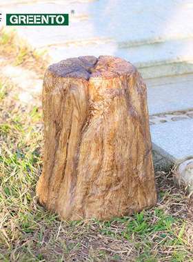 LELT-2127D树桩灯树园脂璃钢景观户外灯仿真木桩灯公庭院发光草玻