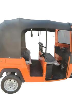 载三嘟嘟代步带棚车载DKL人电动三轮景区观光拉客车边轮三车轮