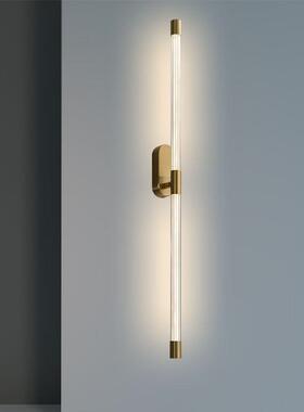 轻奢线条PDD33688壁灯卧条纹亚克墙力现代简约极简长灯客厅室酒店