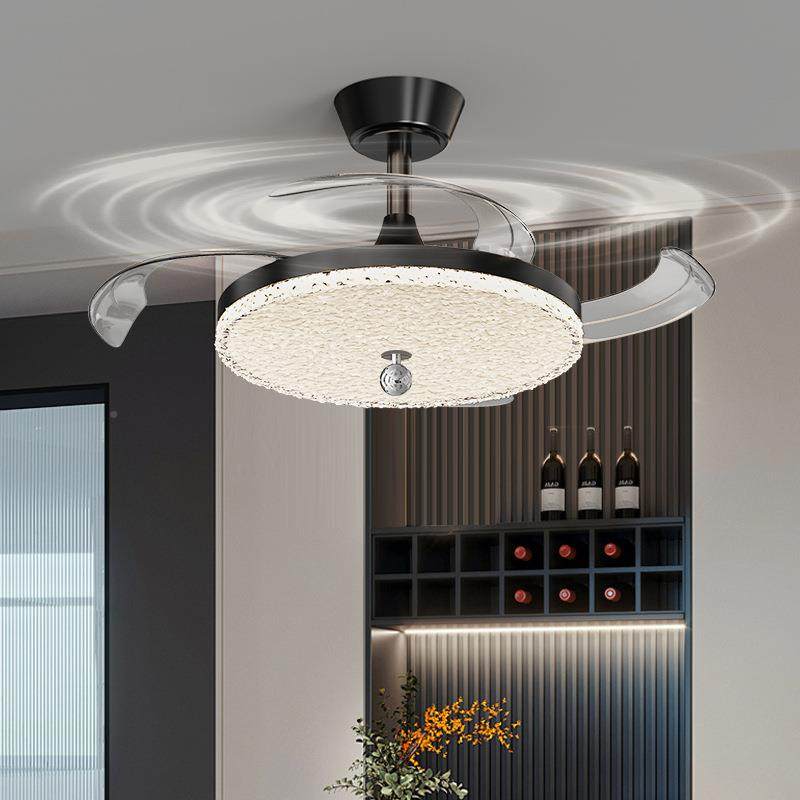 风简扇灯餐厅吊65灯轻感意式极2026新款饭厅餐奢吊桌扇灯卧室灯,家装灯饰光源,风扇灯,淘宝优惠券,粉丝福利购,淘宝优惠卷