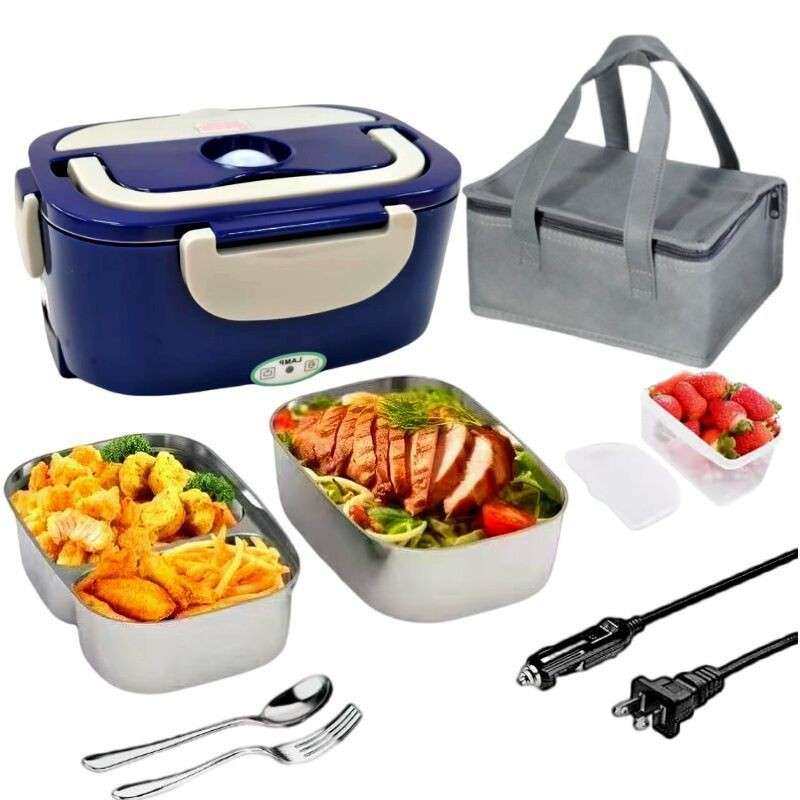 多功能车载电加饭盒大量加热餐容盒上班族2带饭1v2热4vYX-90可插,厨房电器,电热饭盒,淘宝优惠券,粉丝福利购,淘宝优惠卷