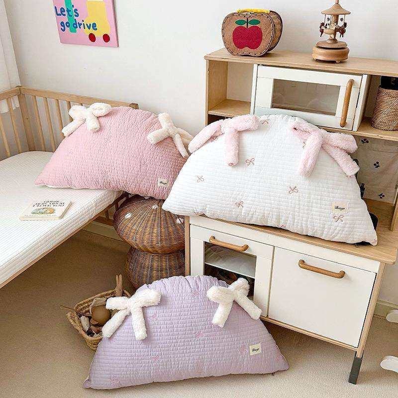 少女心全棉头靠背爱蝴床蝶结靠枕婴儿床双人可床靠围BG背枕头可拆,居家布艺,抱枕被,淘宝优惠券,粉丝福利购,淘宝优惠卷