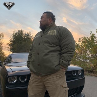 加厚保暖复古军绿粗布棉衣棉服棉 超大码 核爆炸5a051新款 立领短款