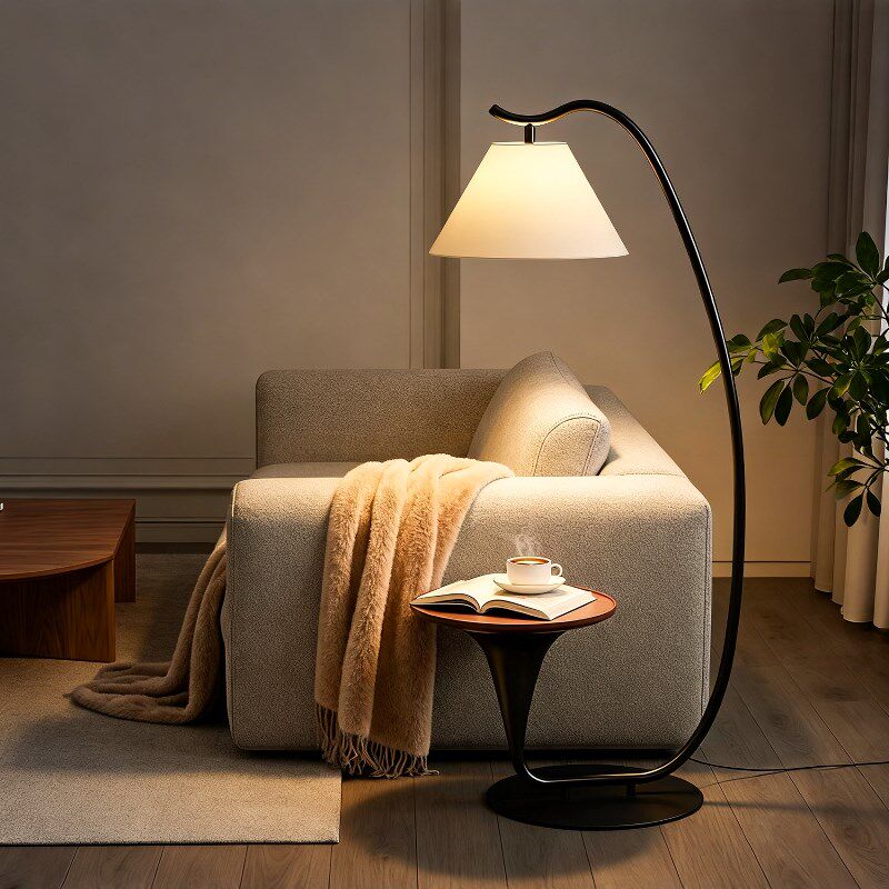 新款高级设计师钓鱼落地r灯客厅沙发旁边艺术法式中古覆古置物台