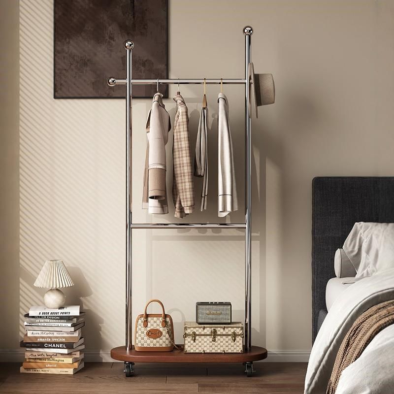 中古风床边挂衣架卧室落地家x用衣帽架简约不占空间挂衣服架子可,住宅家具,衣帽架,淘宝优惠券,粉丝福利购,淘宝优惠卷
