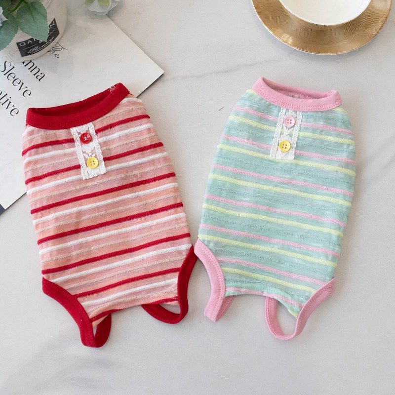 猫咪春款夏季防尘服包肚衣手术衣服绝育服泰M迪比熊宠物衣服小型