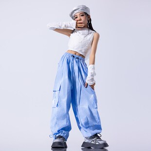 儿童街舞演出服多巴胺女童爵士y舞表演服装模特走秀炸街嘻哈潮装