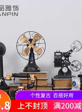 美式复古工艺品创意摆件摩托车模型摆饰服装店咖啡厅X橱窗软装饰