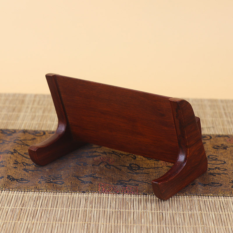 名片盒实木制名片架越n南木质创意办公室名片座简易花梨木定制LOG