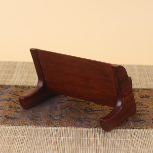 名片盒实木制名片架越n南木质创意办公室名片座简易花梨木定制LOG