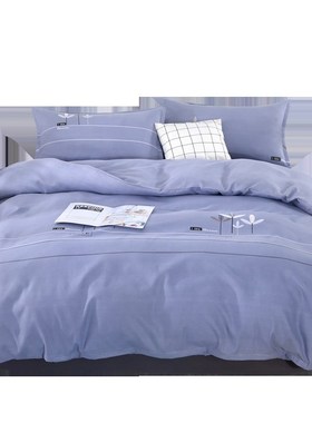 加厚纯棉被套单件 100全棉学生宿舍单双人150180T200230被