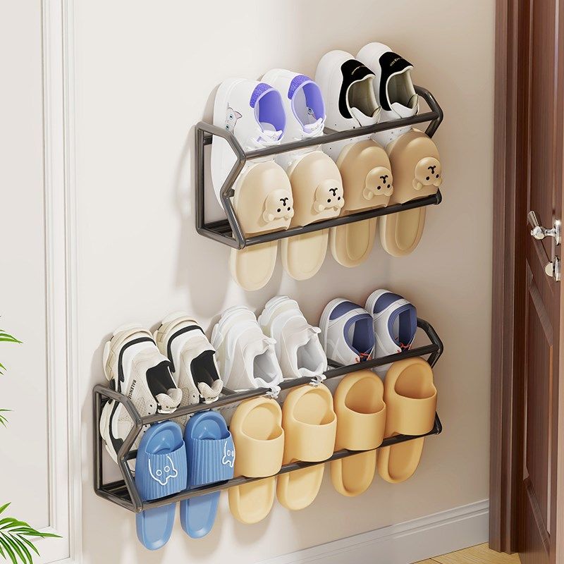 进门免打孔门后鞋架柜一体式鞋柜家用浴室L壁挂置物架多功能收纳,住宅家具,悬挂鞋架,淘宝优惠券,粉丝福利购,淘宝优惠卷