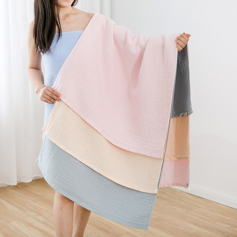 全棉浴巾纯棉不掉毛女性男2021吸水三层纱布抹裹胸V洗澡巾高级高