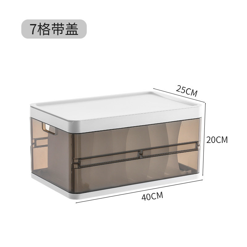 裤子收纳盒衣服分格盒T恤衣柜衣物整理箱家用大号抽屉式分隔