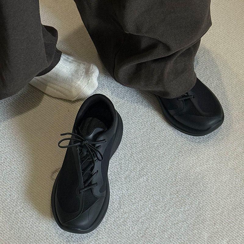 lulu黑色男鞋2026新款运动鞋夏季透气网面鞋户外通勤慢跑鞋徒步赤