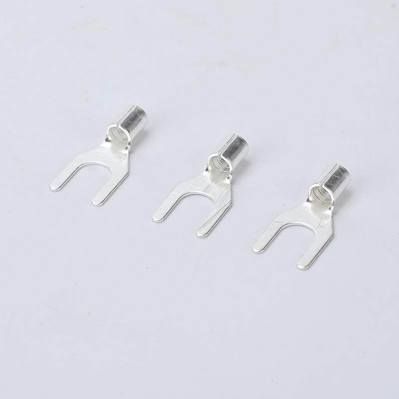 UT4鼻-叉形冷压接线端线子YFJJ型铲型U型耳子叉型裸6端头1000只装