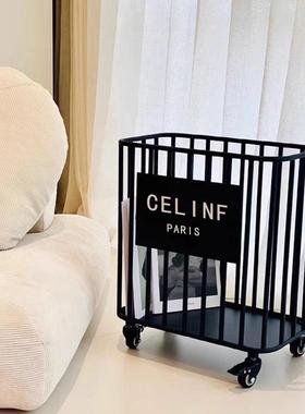 家用落卧室挂衣架地移动简约现代轻奢大容一量脏篓收纳200021衣架