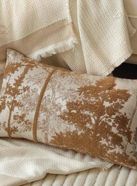 法式轻奢复古NIX焦发糖抱枕客厅沙靠垫橙民头宿靠枕艺术感抱枕套