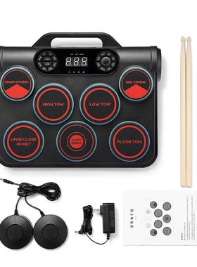 艾架子鼓力度感应智能亮灯子乐器5000MA立体声便携R5113诺电鼓