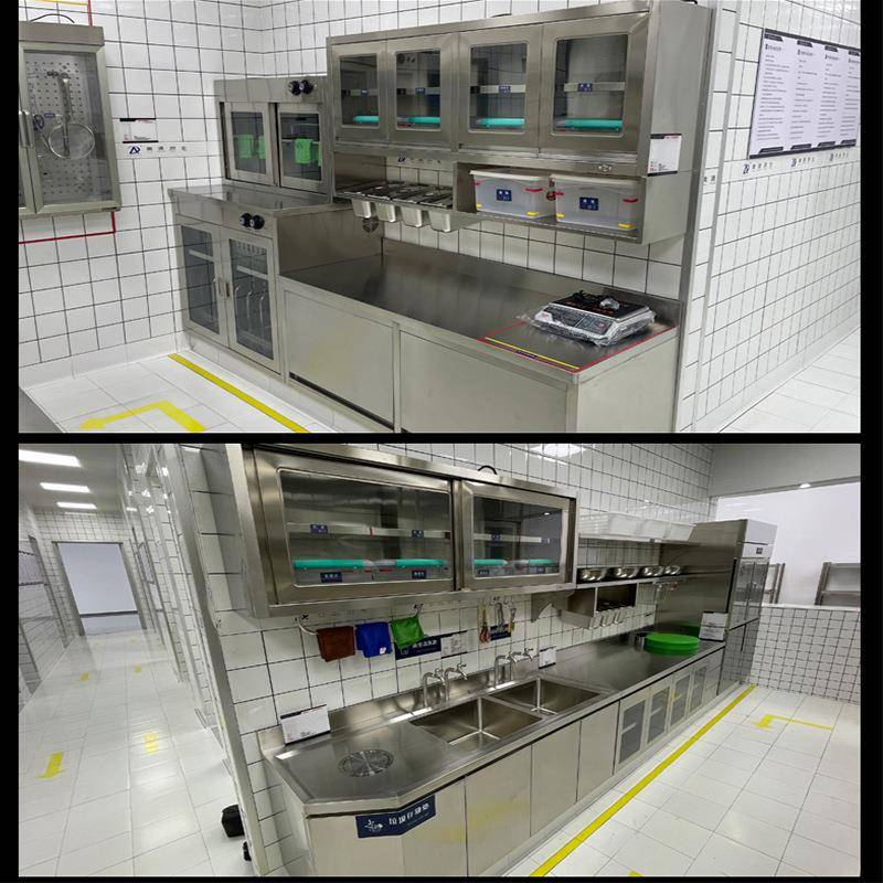 不锈钢不锈钢组合组柜橱柜灶台柜餐合边柜组合家用储物碗柜组多功