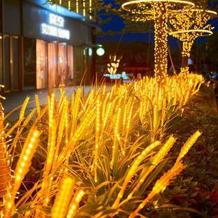 l灯ed网麦穗灯太阳能发光红灯庭TFL院带户外小院花灯装 饰氛围灯