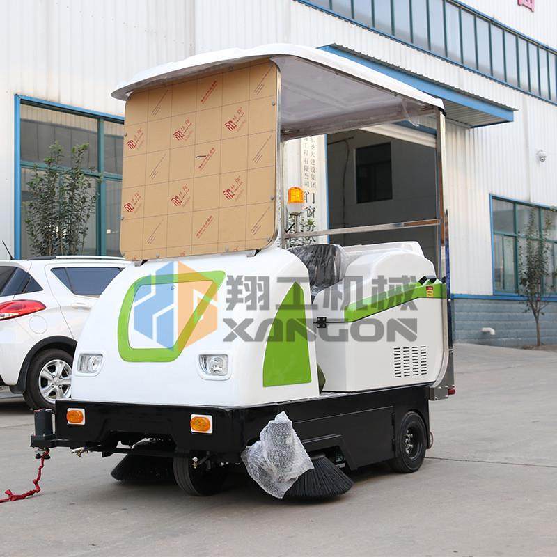 封闭座驾式全圾扫地机厂区路面尘垃清扫机工业HNH工灰厂保洁车