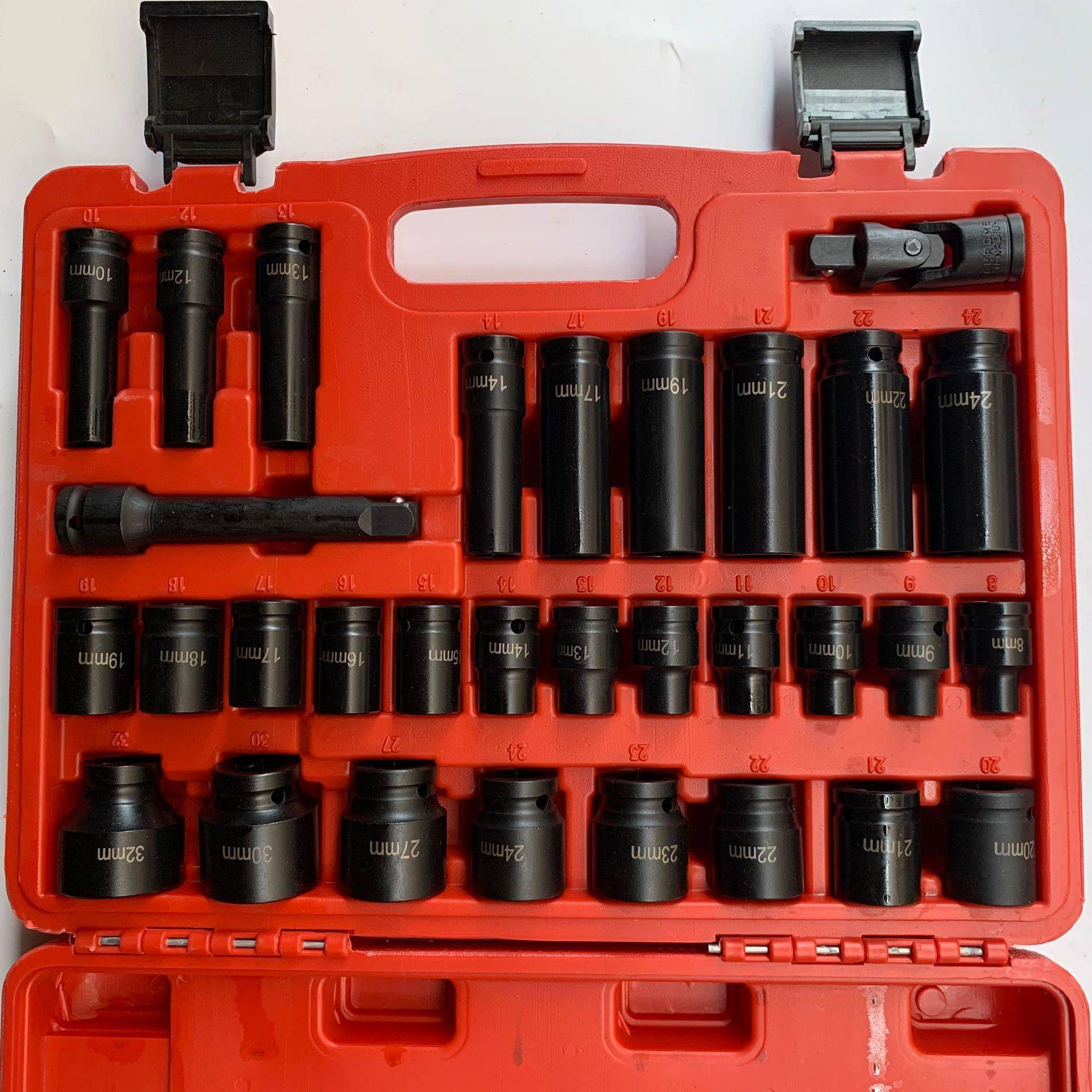 风炮套筒拓士1/2筒重型加力11111厚小加长旋具电动扳手工具六角套