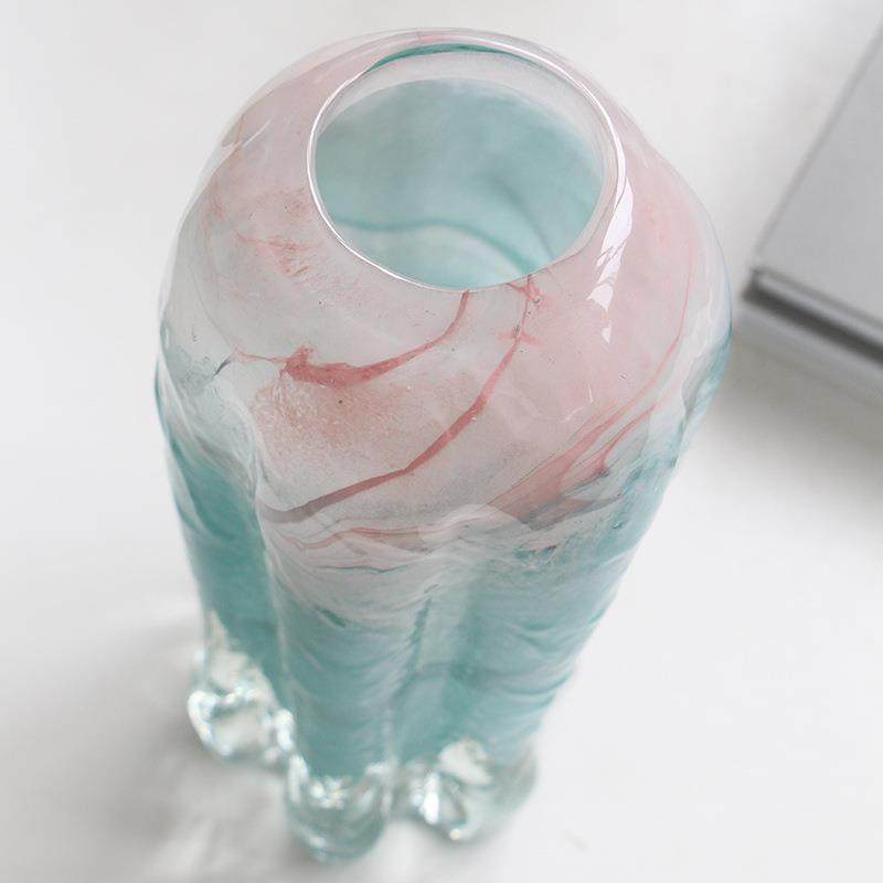 现代轻奢水饰墨纹玻BX7-25-0花瓶水培家装品居摆件客厅餐厅璃电视