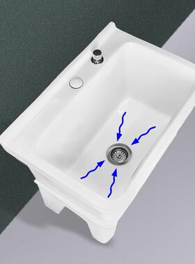 c拖s陶瓷把池号家用卫生拖间阳OYP台地拖盆布池长方形高洗脚墩布